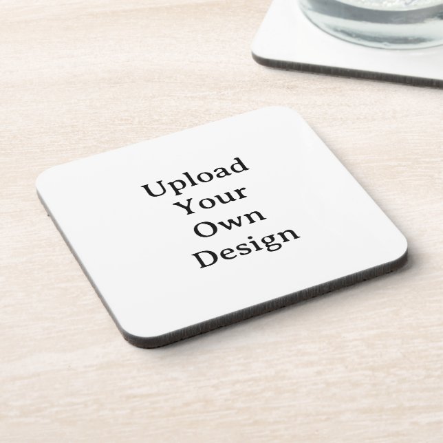 Create Your Own Simple Custom Hard plastic  Beverage Coaster (Left Side)