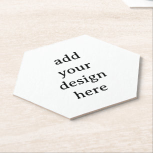Create Your Own Simple Custom Hexagon Paper Coaster