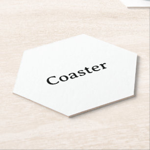 Create Your Own Simple Custom Hexagon Paper Coaster