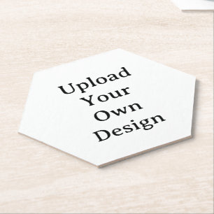 Create Your Own Simple Custom Hexagon Paper Coaster