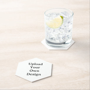 Create Your Own Simple Custom Hexagon Pointed Top Paper Coaster