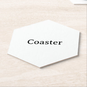 Create Your Own Simple Custom Hexagon Pointed Top Paper Coaster