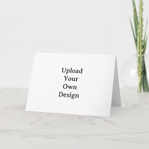 Create Your Own Simple Custom Horizontal 5" x 7" Letterpress Thank You Card