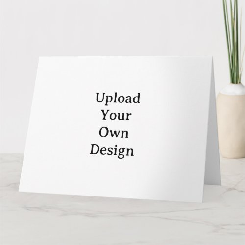 Create Your Own Simple Custom Horizontal 8.5"x11" Letterpress Thank You Card