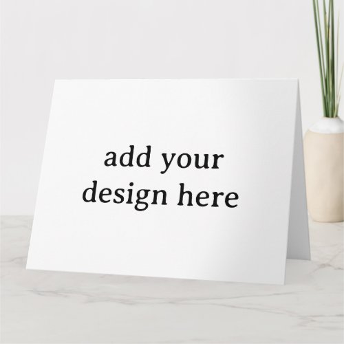 Create Your Own Simple Custom Horizontal 8.5"x11" Letterpress Thank You Card