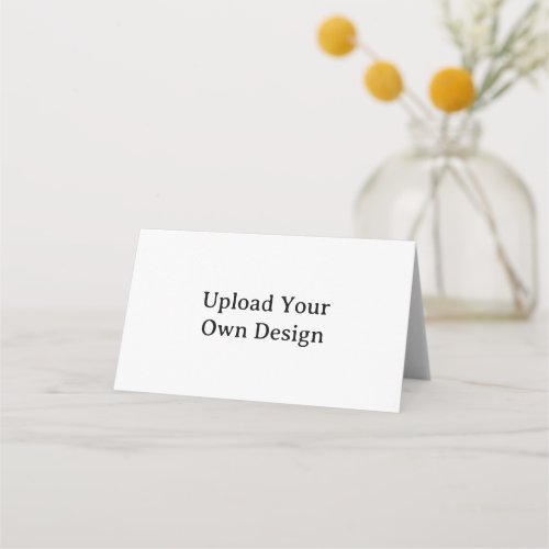Create Your Own Simple Custom Horizontal Folded Place Card