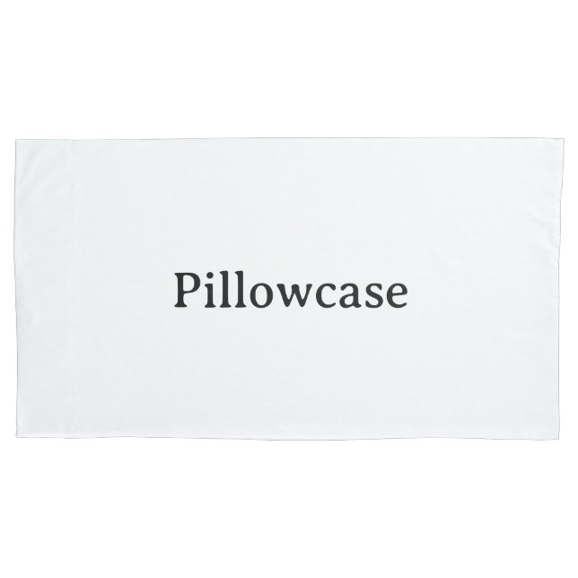 Create Your Own Simple Custom King 20"x30" Single Pillow Case (Front)