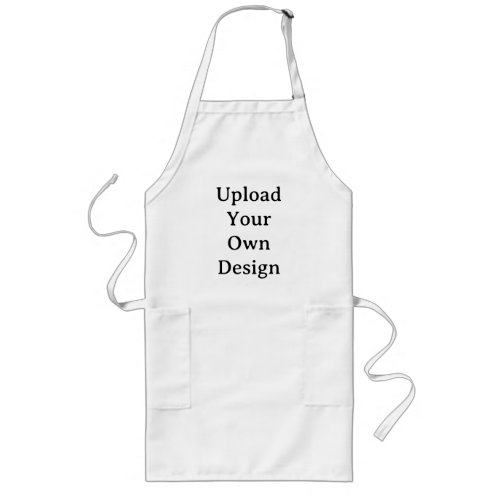Create Your Own Simple Custom Long White Apron