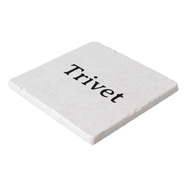 Create Your Own Simple Custom Marble Stone Trivet (Corner)