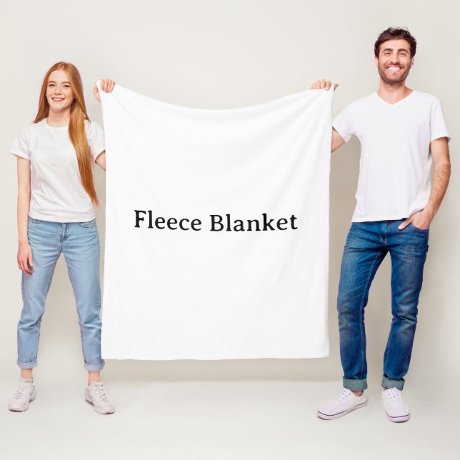Create Your Own Simple Custom Medium 50" x 60" Fleece Blanket (In Situ)