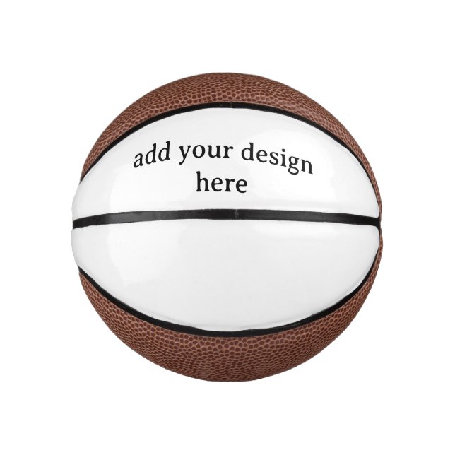 Create Your Own Simple Custom Mini Basketball (Front)