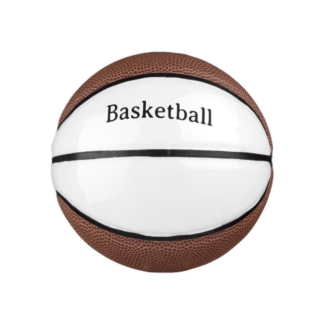 Create Your Own Simple Custom Mini Basketball (Front)