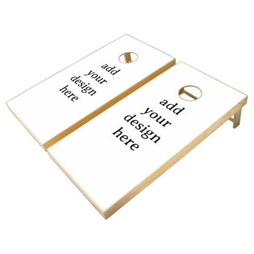 Create Your Own Simple Custom Natural Wood 48"x24" Cornhole Set