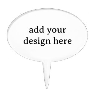 Create Your Own Simple Custom Oval Cake Topper