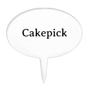 Create Your Own Simple Custom Oval Cake Topper