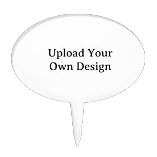 Create Your Own Simple Custom Oval Cake Topper