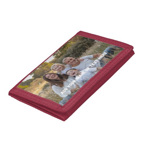 Create Your Own Simple Custom Promotional Photo Tri-fold Wallet