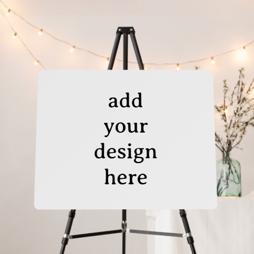 Create Your Own Simple Custom Round 28" x 22" Foam Board
