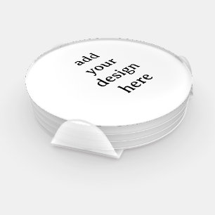 Create Your Own Simple Custom Round Coaster Set
