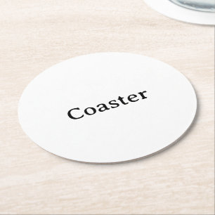 Create Your Own Simple Custom Round Paper Coaster