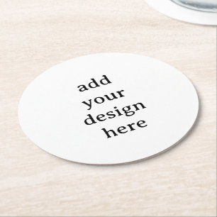Create Your Own Simple Custom Round Paper Coaster