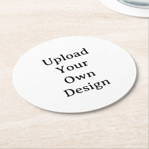 Create Your Own Simple Custom Round Paper Coaster