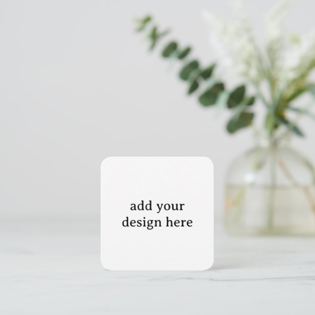 Create Your Own Simple Custom Rounded 2.5" x 2.5" Enclosure Card (Standing Front)