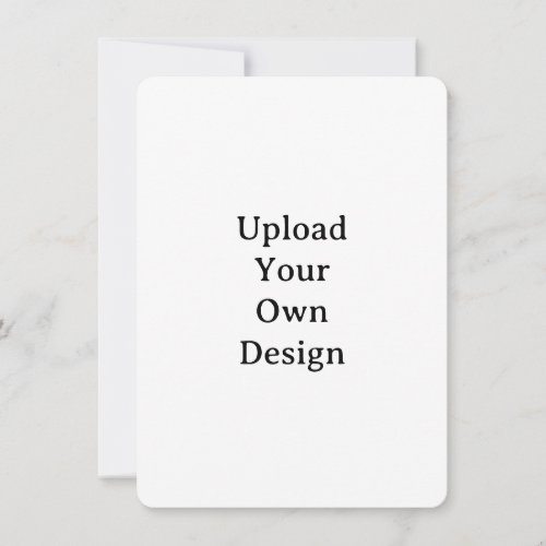 Create Your Own Simple Custom Rounded 4.5" x 6.25" Invitation
