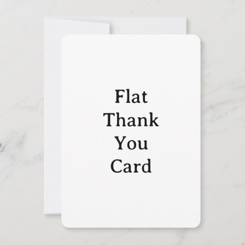 Create Your Own Simple Custom Rounded 4.5" x 6.25" Thank You Card