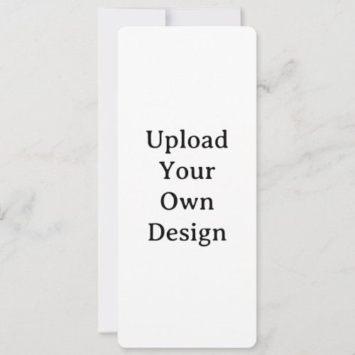 Create Your Own Simple Custom Rounded 4" x 9.25" Invitation
