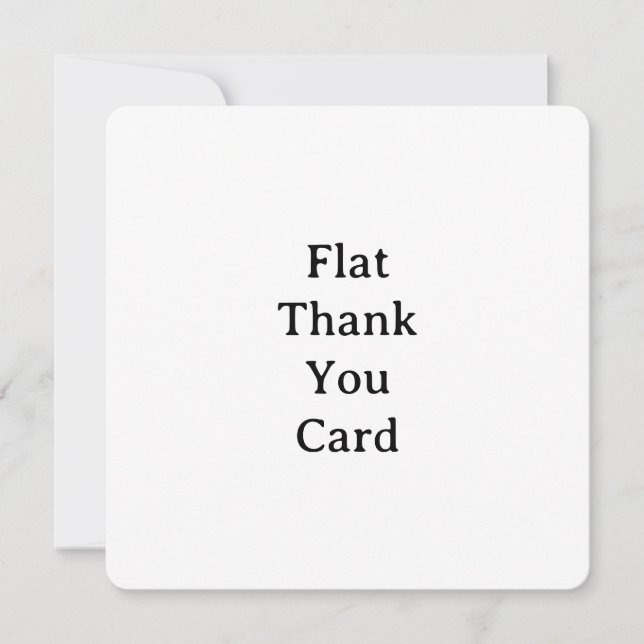 Create Your Own Simple Custom Rounded 5.25"x5.25" Thank You Card (Front)