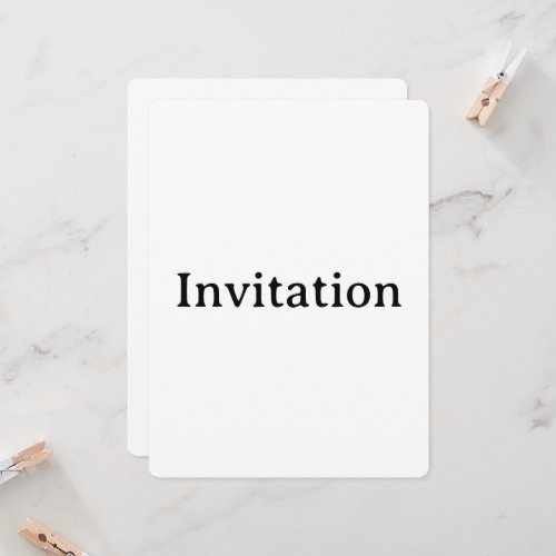 Create Your Own Simple Custom Rounded 6.5" x 8.75" Invitation