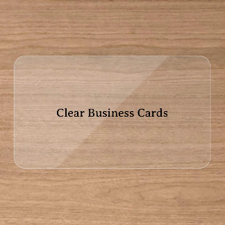 Create Your Own Simple Custom Rounded Clear Business Cards