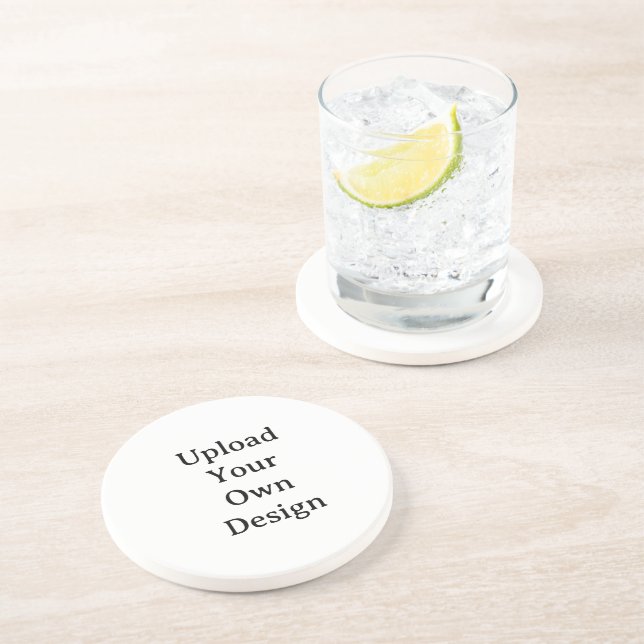 Create Your Own Simple Custom Sandstone Coaster (Side)