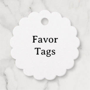 Create Your Own Simple Custom Scalloped Favor Tags