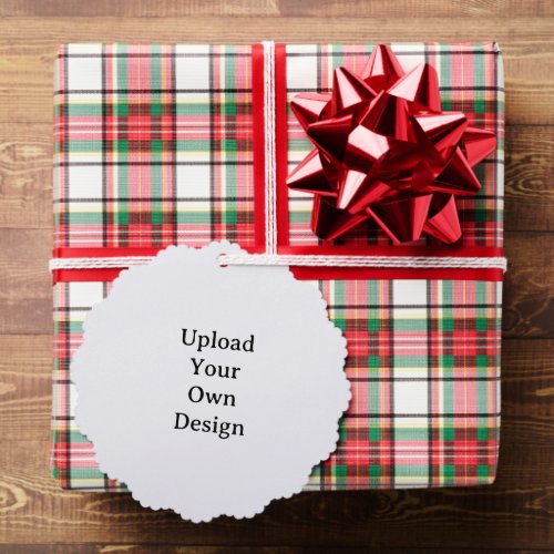 Create Your Own Simple Custom Scalloped Ornament Card