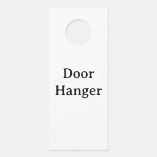 Create Your Own Simple Custom Small Standard Door Hanger