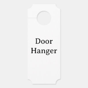 Create Your Own Simple Custom Small Ticket  Door Hanger
