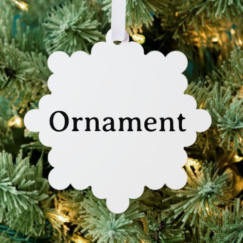 Create Your Own Simple Custom Snowflake Ornament Card