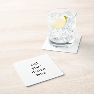 Create Your Own Simple Custom Square Paper Coaster