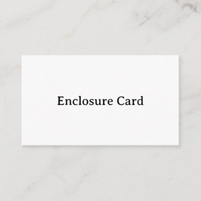 Create Your Own Simple Custom Squared 3.5" x 2" Enclosure Card (Front)