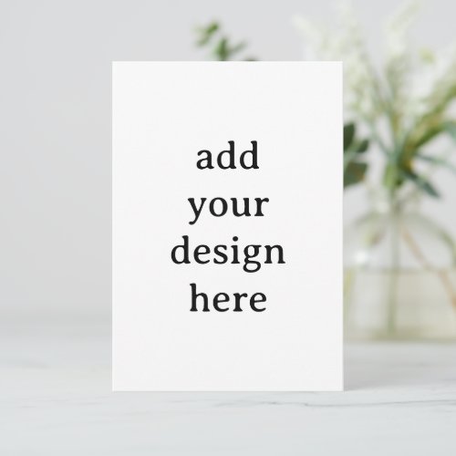 Create Your Own Simple Custom Squared 3.5" x 5" Invitation
