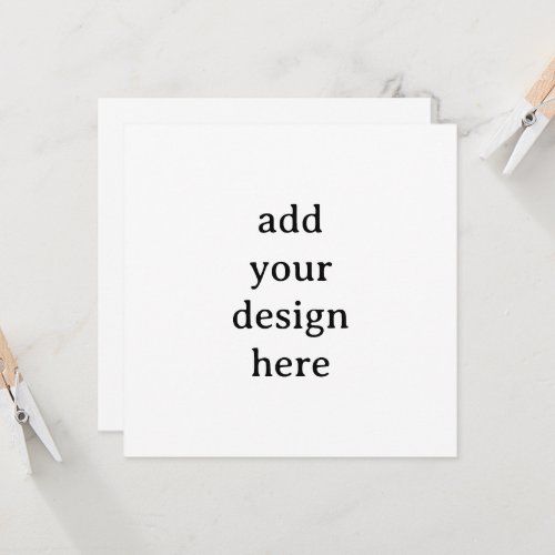 Create Your Own Simple Custom Squared 5.25"x5.25" Invitation