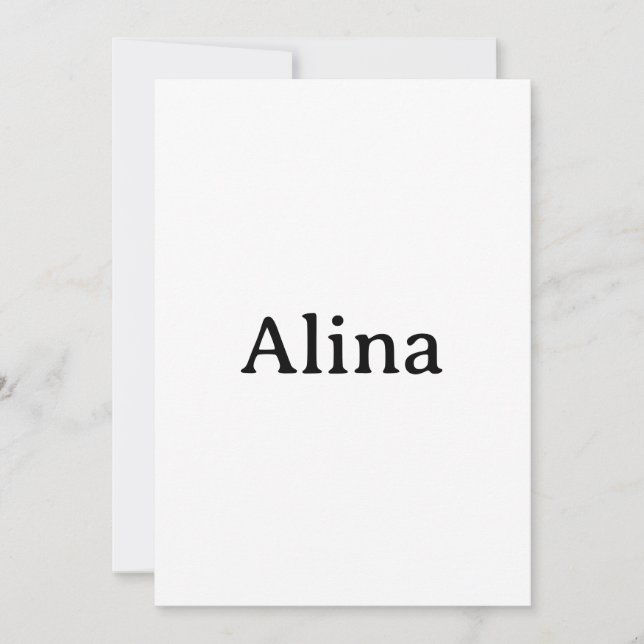Create Your Own Simple Custom Squared 5" x 7" Invitation (Front)
