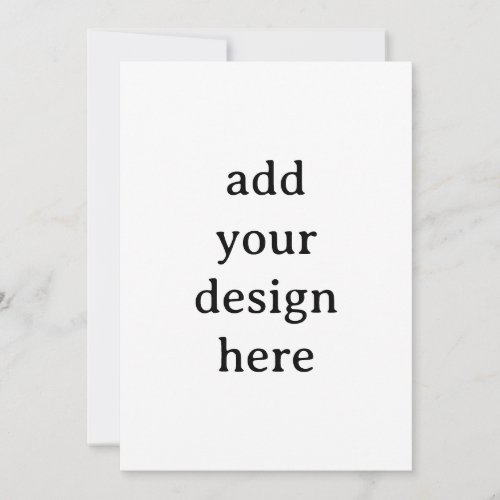 Create Your Own Simple Custom Squared 5" x 7" Invitation