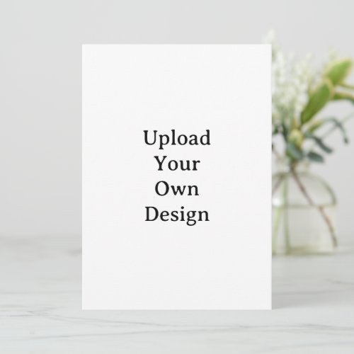 Create Your Own Simple Custom Squared 5" x 7" Thank You Card