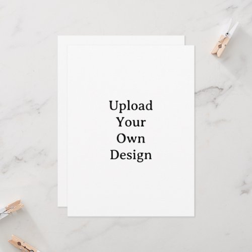 Create Your Own Simple Custom Squared 6.5" x 8.75" Invitation