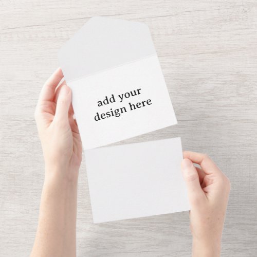 Create Your Own Simple Custom Standard  All In One Invitation