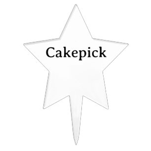 Create Your Own Simple Custom Star Cake Topper