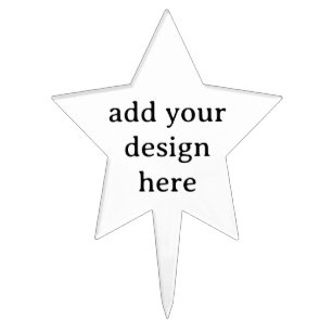 Create Your Own Simple Custom Star Cake Topper